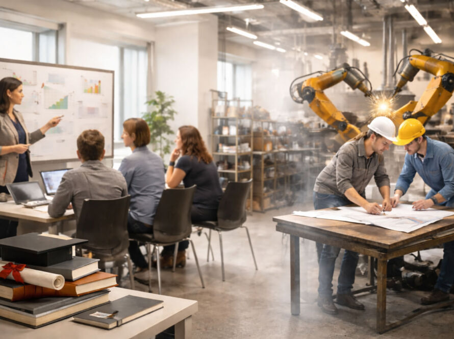 Pedagogia industriale, formazione autogenerativa e lavoratore pensante